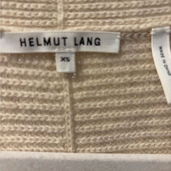 Helmut Lang Distressed Oversized V-Neck Sweater Size XS - Picture 4 of 6